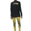 Fashion GANNI Active Mesh Layered Long Sleeve T-Shirt Black