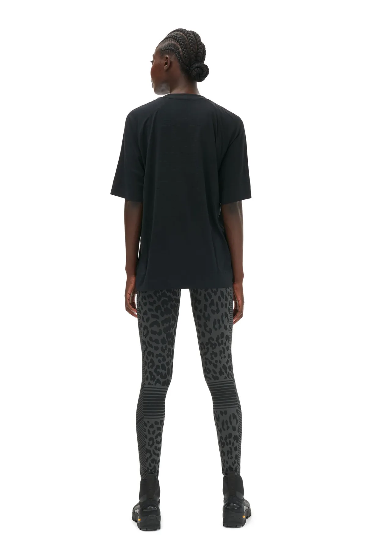 Outlet GANNI Active Mesh T-Shirt Black