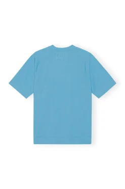 Clearance GANNI Active Mesh T-Shirt Ethereal Blue