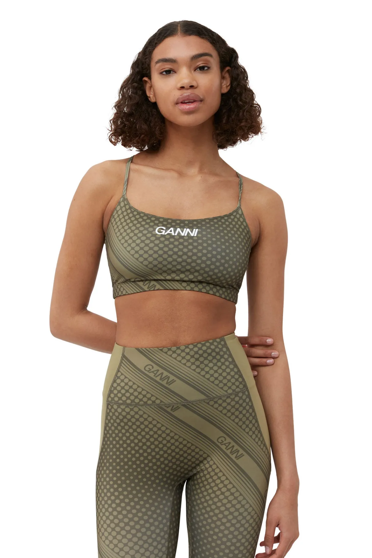 Hot GANNI Active Strap Top Kalamata