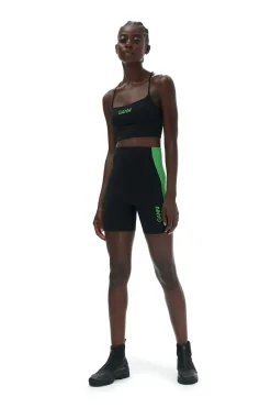 Discount GANNI Active Strap Top Black