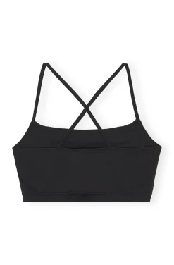 Discount GANNI Active Strap Top Black