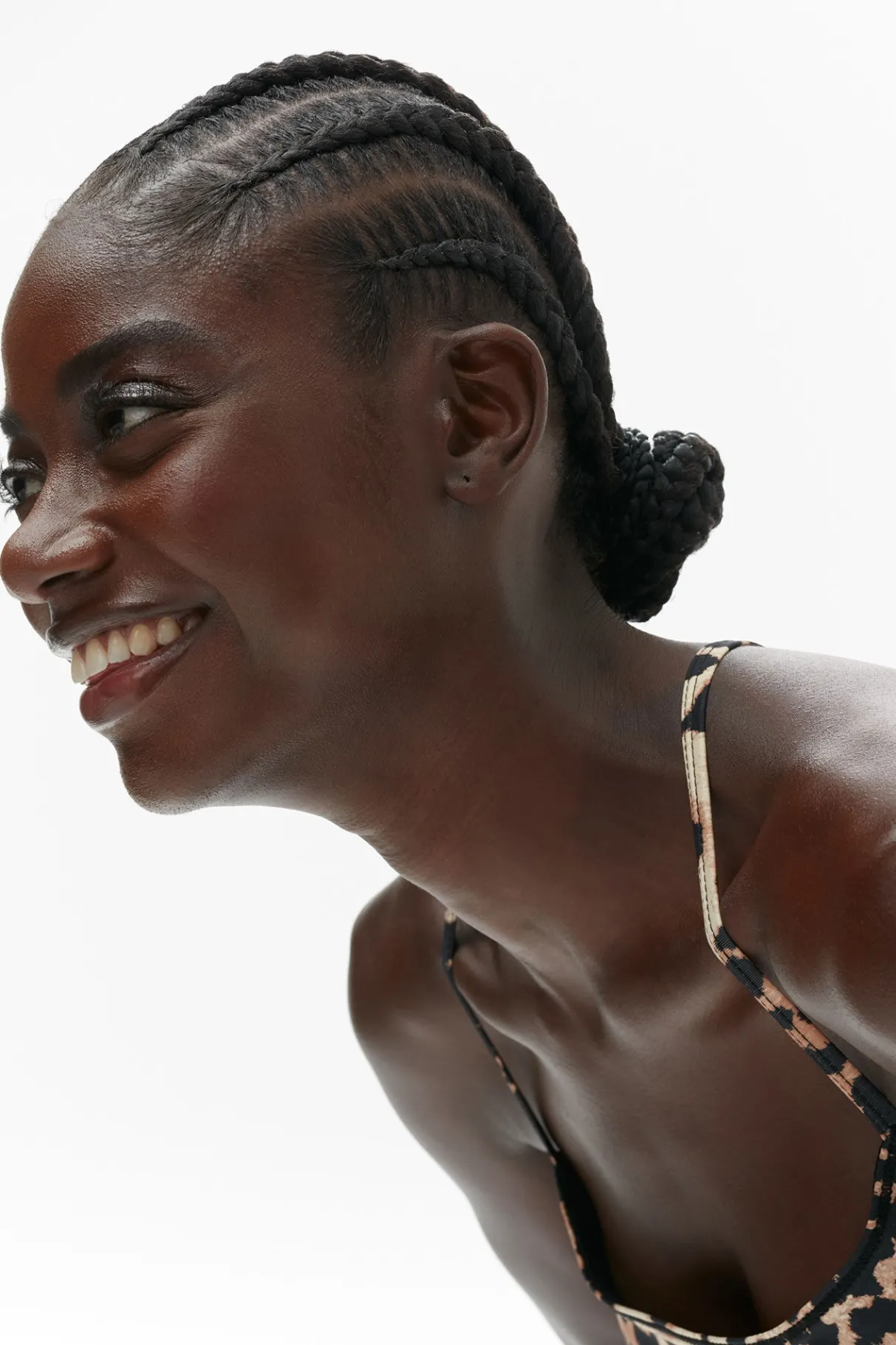 Cheap GANNI Active Strap Top Leopard
