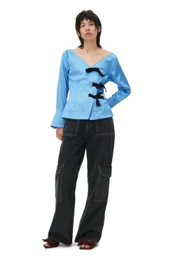 Cheap GANNI Angi Jeans Washed Black/Black