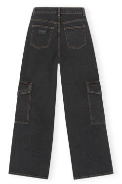 Cheap GANNI Angi Jeans Washed Black/Black
