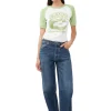 Fashion GANNI Apple Raglan T-Shirt Egret