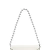 Shop GANNI Banner Envelope Chain Wallet Egret