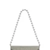 Shop GANNI Banner Envelope Chain Wallet Gold