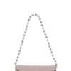 Shop GANNI Banner Envelope Chain Wallet Light Lilac