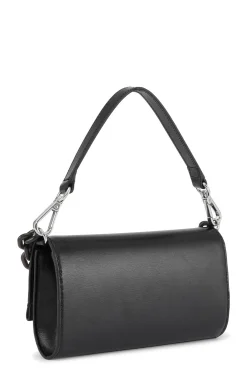 Cheap GANNI Banner Envelope Chain Wallet Black