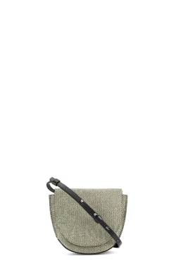 Cheap GANNI Banner Nano Saddle Bag Gold
