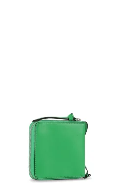 Outlet GANNI Banner Necklace Wallet Kelly Green
