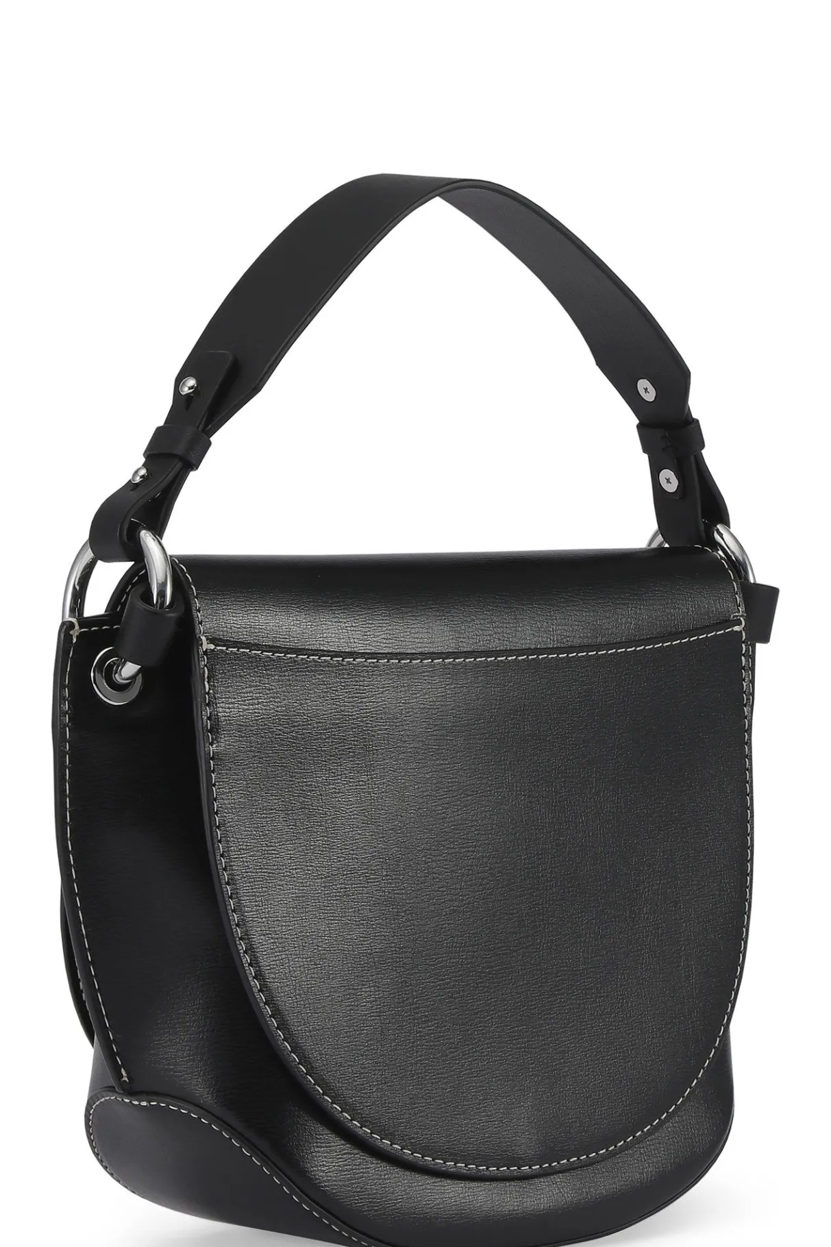 Cheap GANNI Banner Saddle Bag Black
