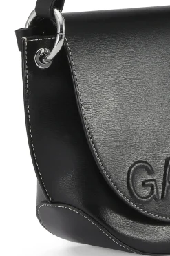 Cheap GANNI Banner Saddle Bag Black