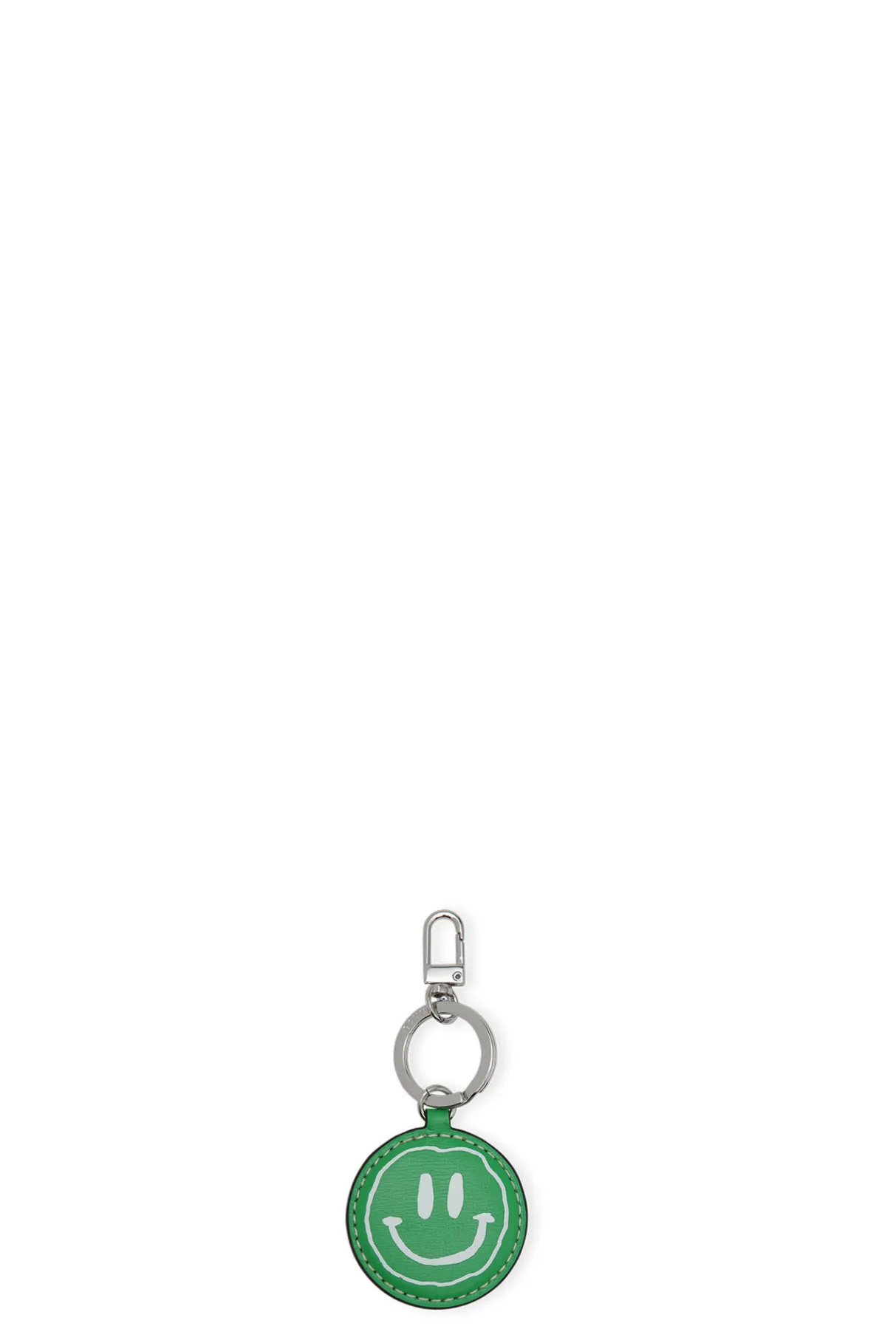 Fashion GANNI Banner Smiley Keychain Kelly Green