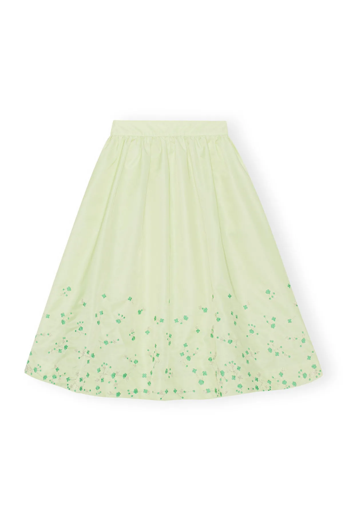 Online GANNI Beaded Nylon Skirt Lily Green