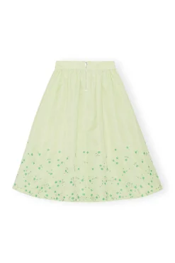 Online GANNI Beaded Nylon Skirt Lily Green