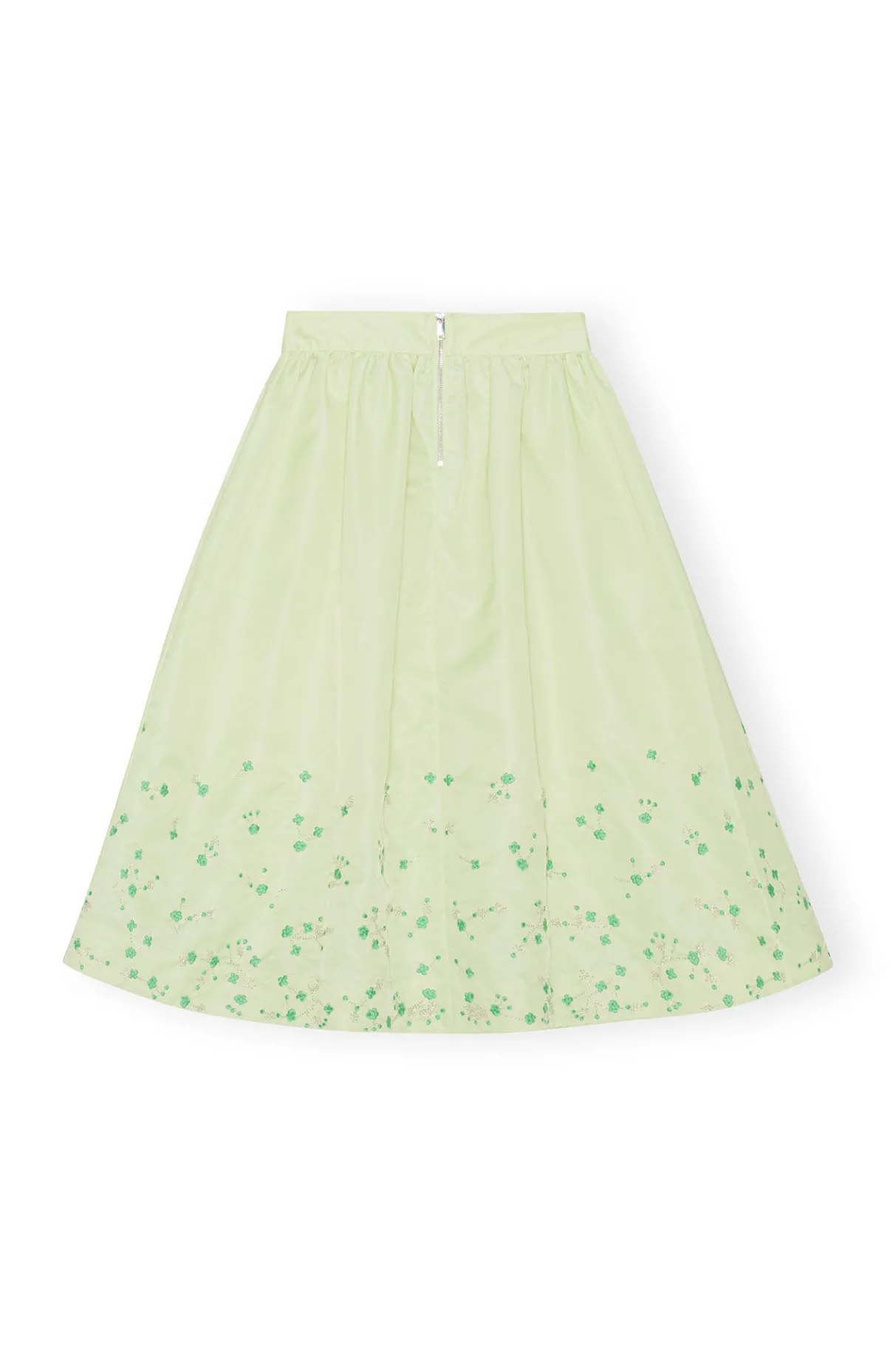 Online GANNI Beaded Nylon Skirt Lily Green