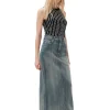 Hot GANNI Beaded Rib Jersey Top Black