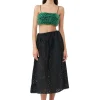 Cheap GANNI Beaded Taffeta Top Black