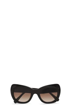 Outlet GANNI Biodegradable Acetate Big Butterfly Sunglasses Black