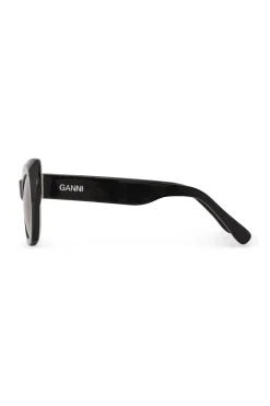 Outlet GANNI Biodegradable Acetate Big Butterfly Sunglasses Black