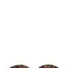 Sale GANNI Biodegradable Acetate Chunky Round Sunglasses Black/Tobacco Brown