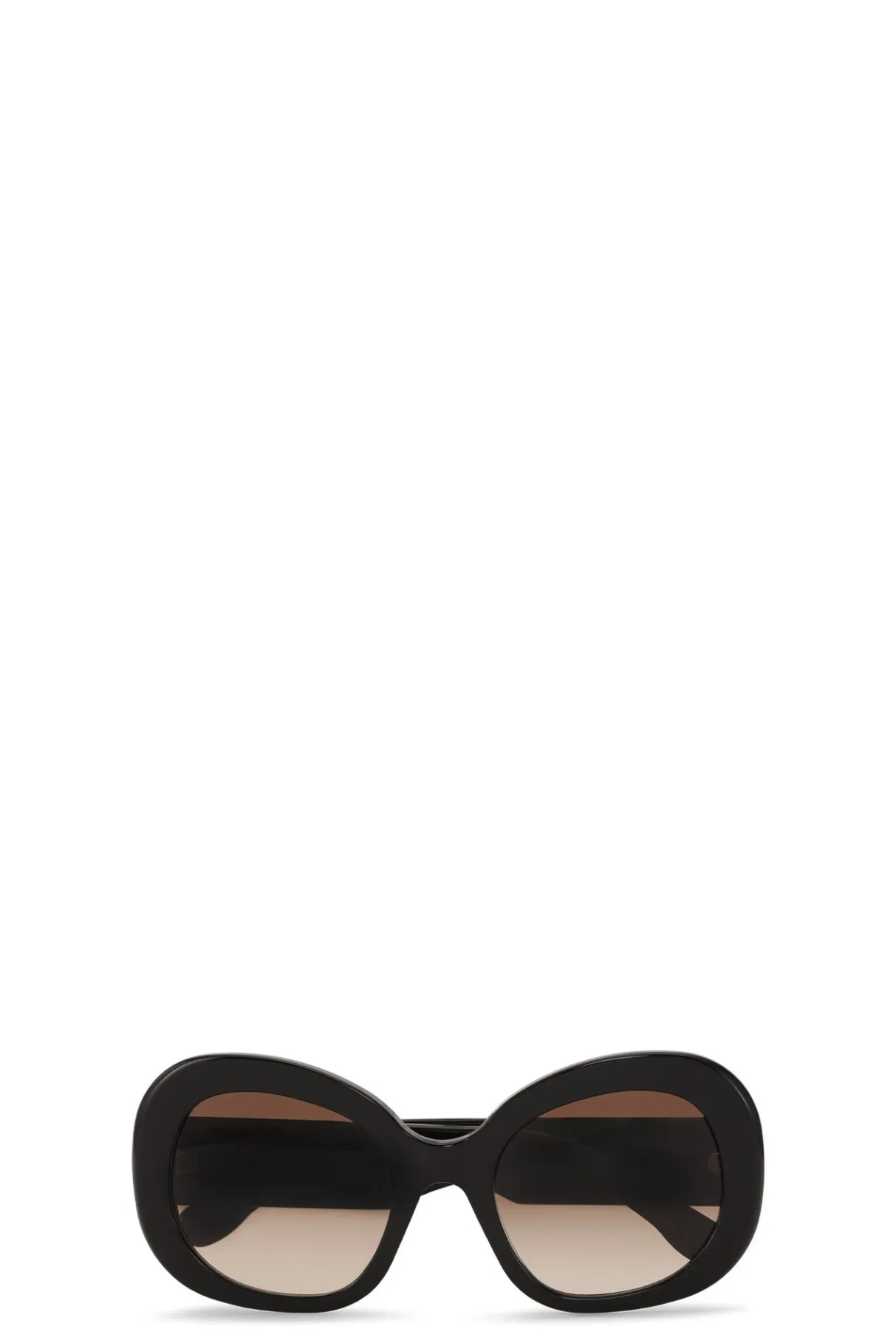 Discount GANNI Biodegradable Acetate Oversized Retro Sunglasses Black