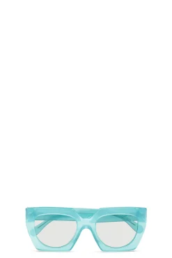 Sale GANNI Blue Oversized Sunglasses Winter Sky