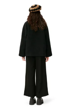 Store GANNI Boucle Wool Jacket Black
