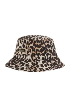 Best Sale GANNI Bucket Hat Leopard