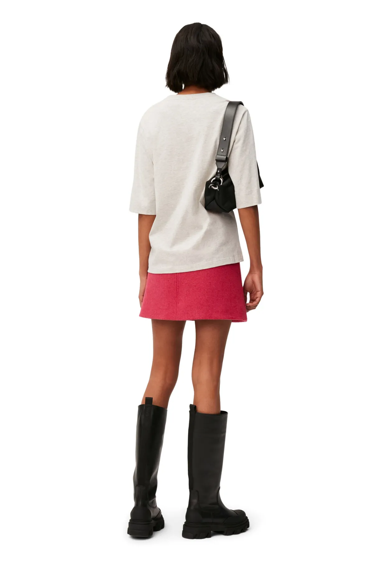 Online GANNI Bunny T-Shirt Grey Melange/Nature