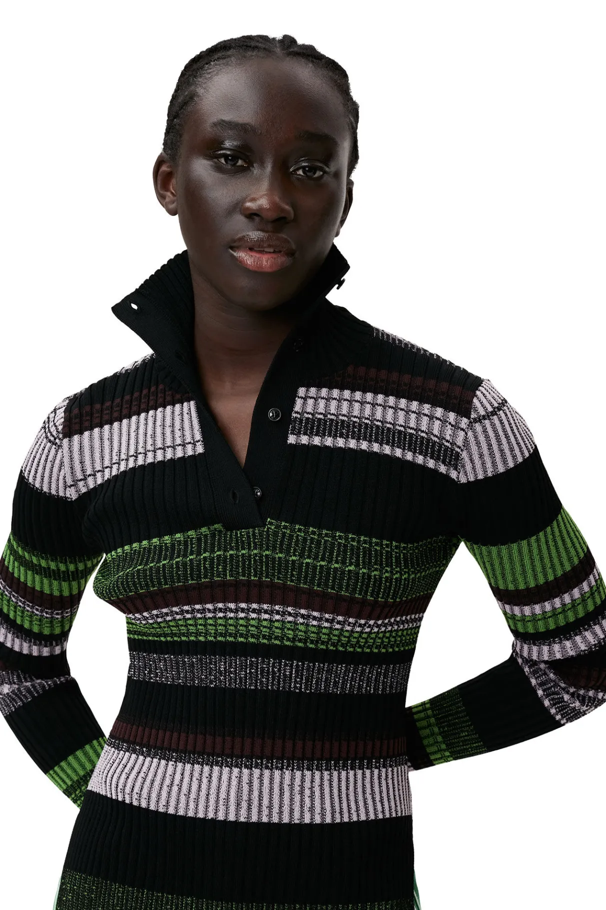 Cheap GANNI Button Up Blouse Multicolour