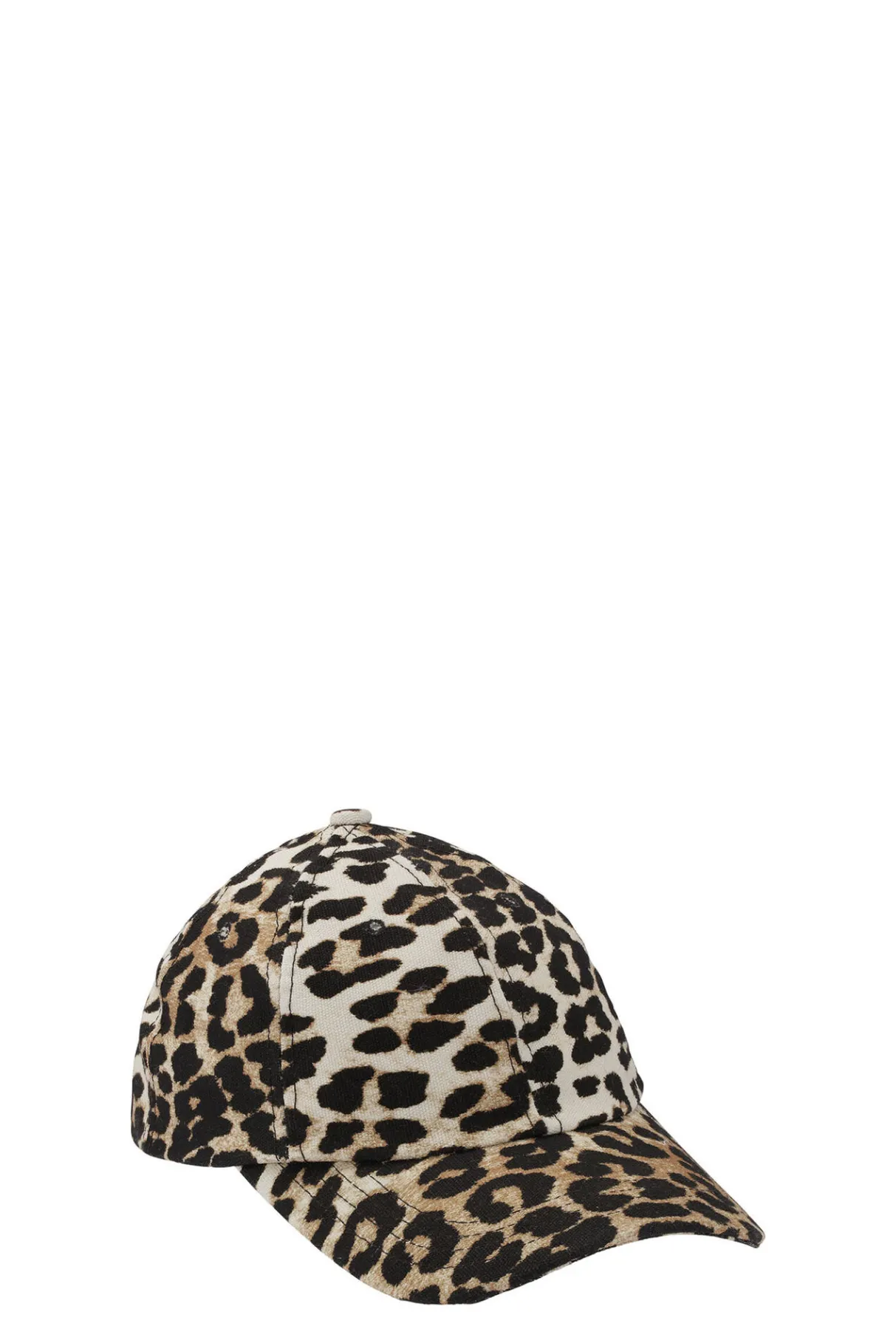 Online GANNI Canvas Cap Leopard