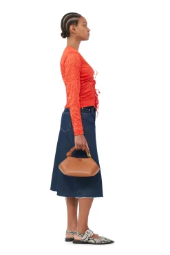 Fashion GANNI Caramel Bou Bag Caramel Cafe