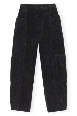 Store GANNI Chenille Pants Black