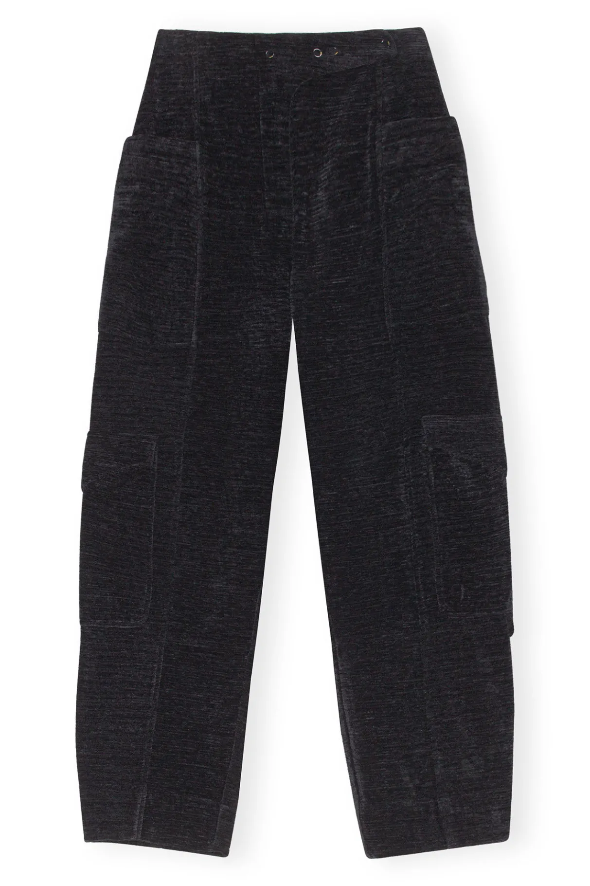 Store GANNI Chenille Pants Black