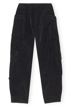Store GANNI Chenille Pants Black