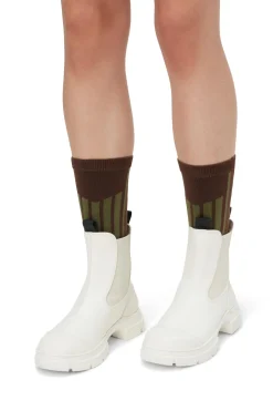 Shop GANNI City Boots Egret