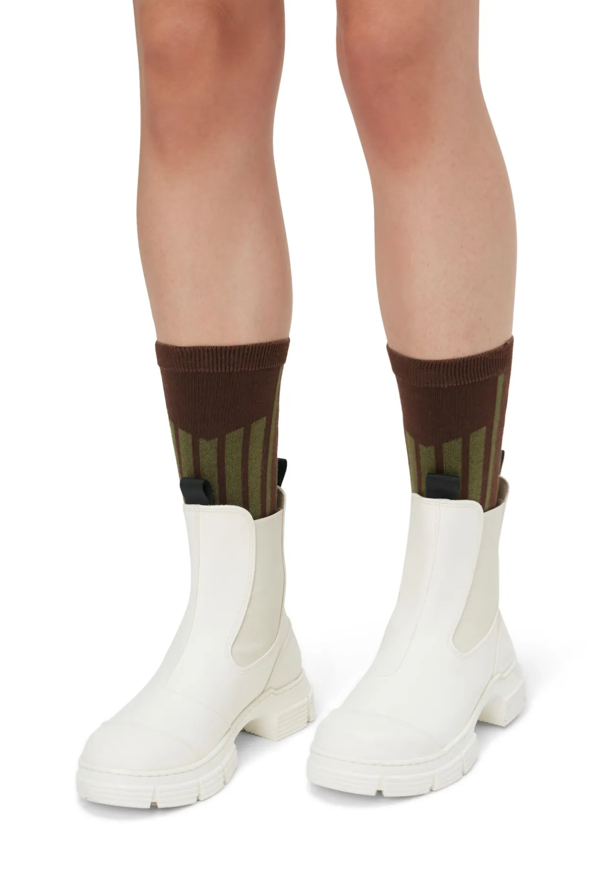 Shop GANNI City Boots Egret