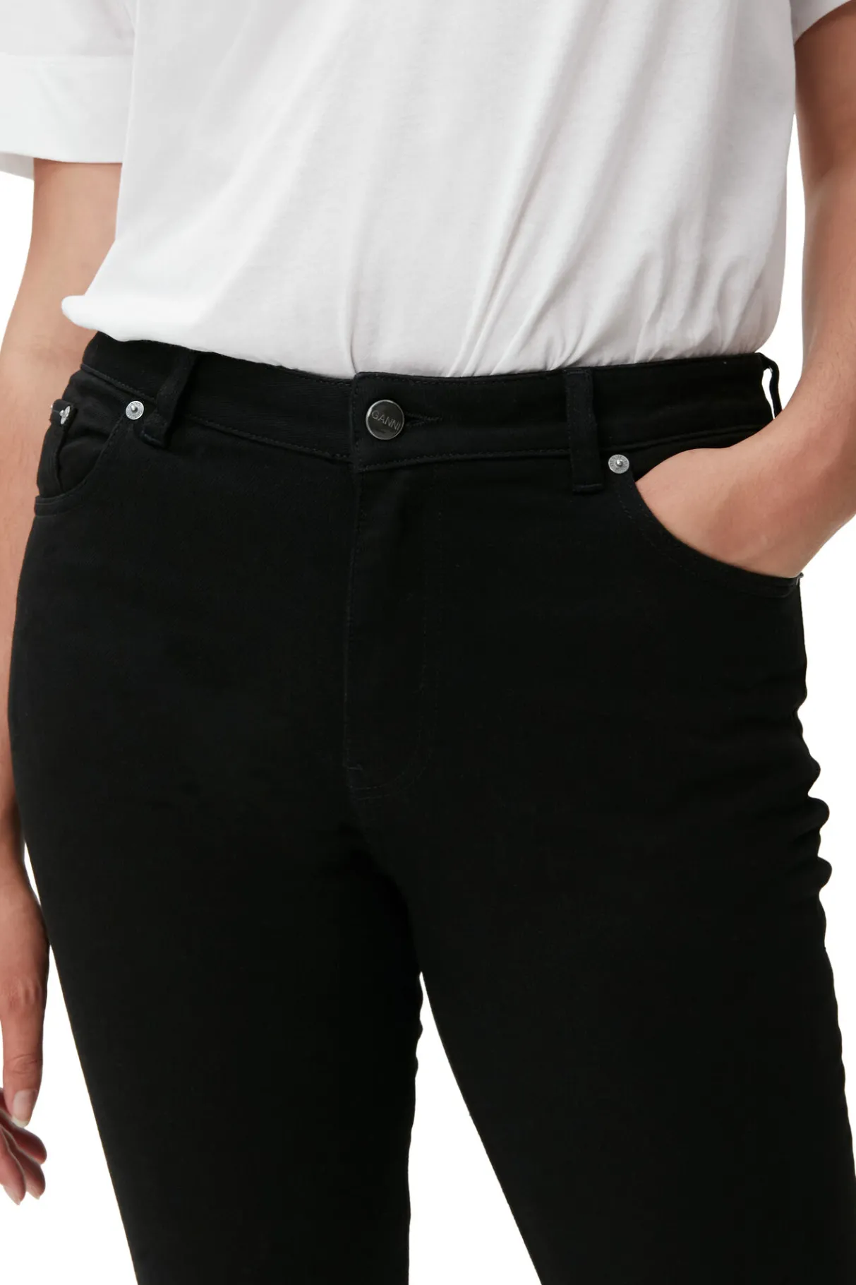 Cheap GANNI Comfort Stretch Beksi Black/Black