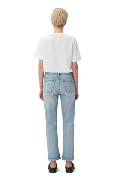 Cheap GANNI Comfort Stretch Beksi Light Blue Vintage
