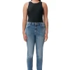 Best GANNI Comfort Stretch Cutye Cropped Mid Blue Vintage