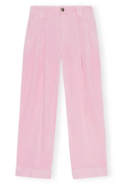 Cheap GANNI Corduroy Pants Lilac Sachet