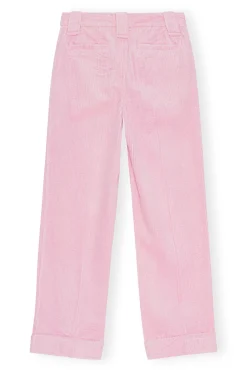 Cheap GANNI Corduroy Pants Lilac Sachet