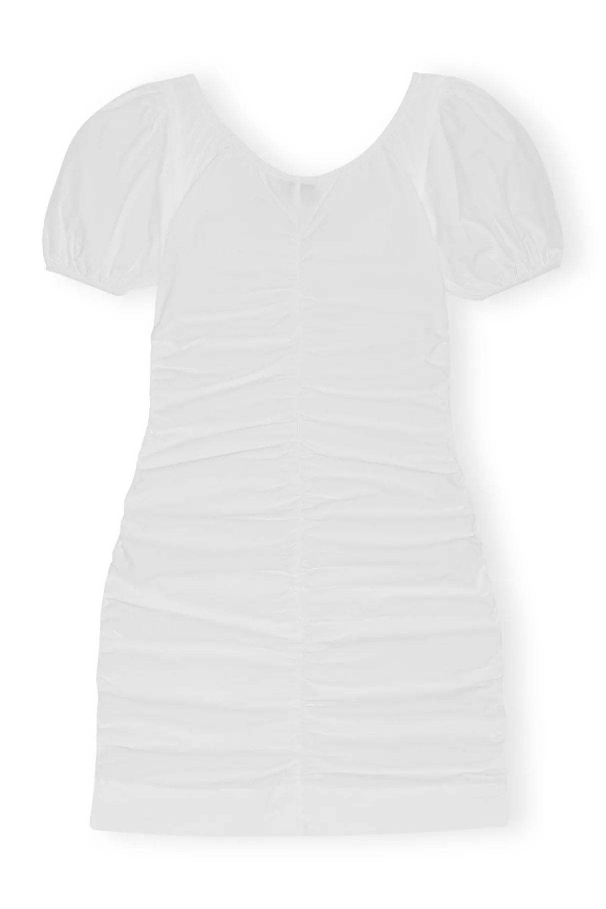 Flash Sale GANNI Cotton Poplin Mini Dress Bright White