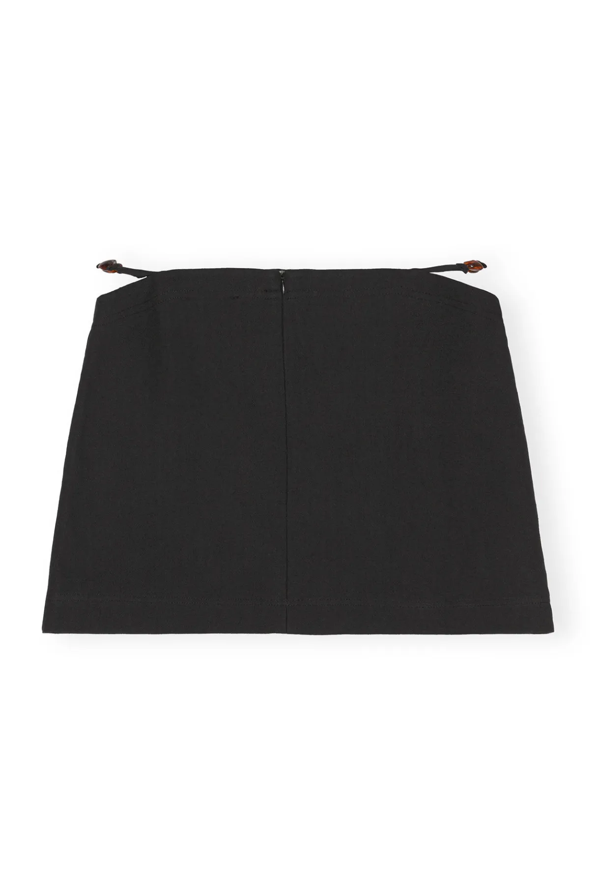 Outlet GANNI Cotton Suiting Mini Skirt Black