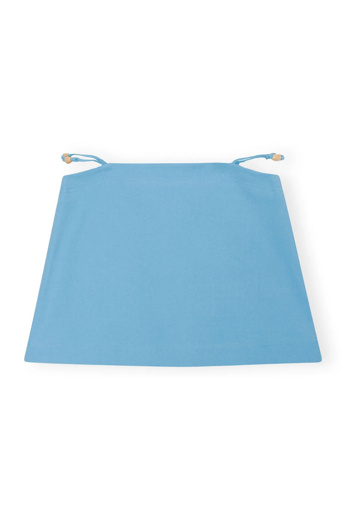 Cheap GANNI Cotton Suiting Mini Skirt Ethereal Blue