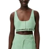 Flash Sale GANNI Cotton Suiting Top Peapod