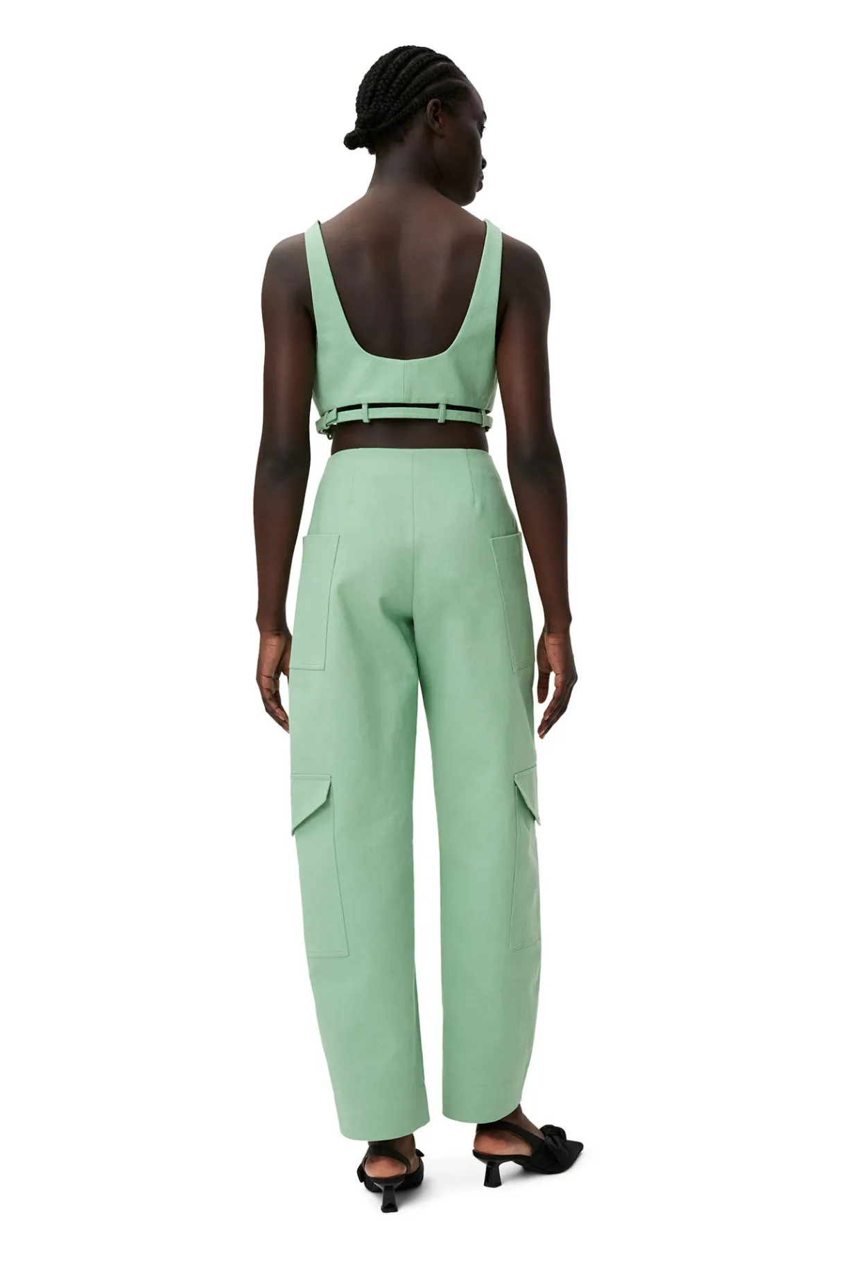 Flash Sale GANNI Cotton Suiting Top Peapod